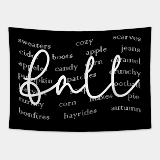 Fall Words Autumn Thanksgiving Fall Graphic Autumn Tapestry