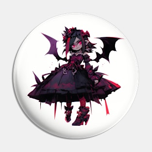 Kawaii Vampire Bat Girl Pin