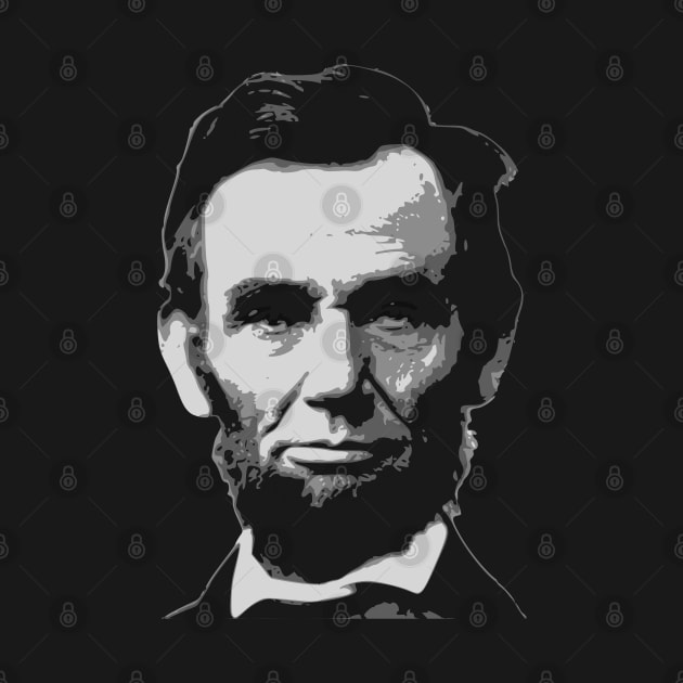 Abraham Lincoln Black and White by Nerd_art