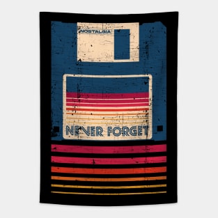 Never Forget Floppy Disk Tapestry