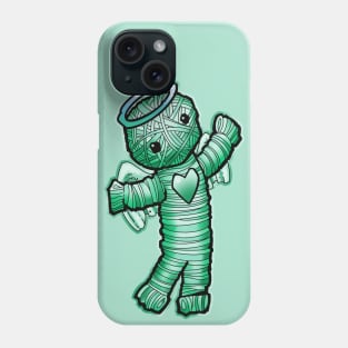 green yarn doll angel Phone Case