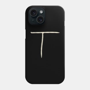 Hand Drawn Letter T Phone Case