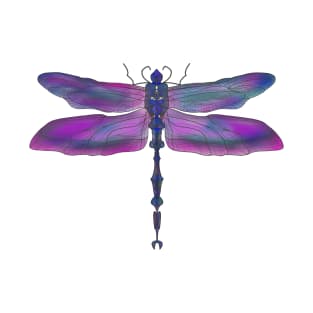 Splash of Color - Dragon Fly Plum T-Shirt