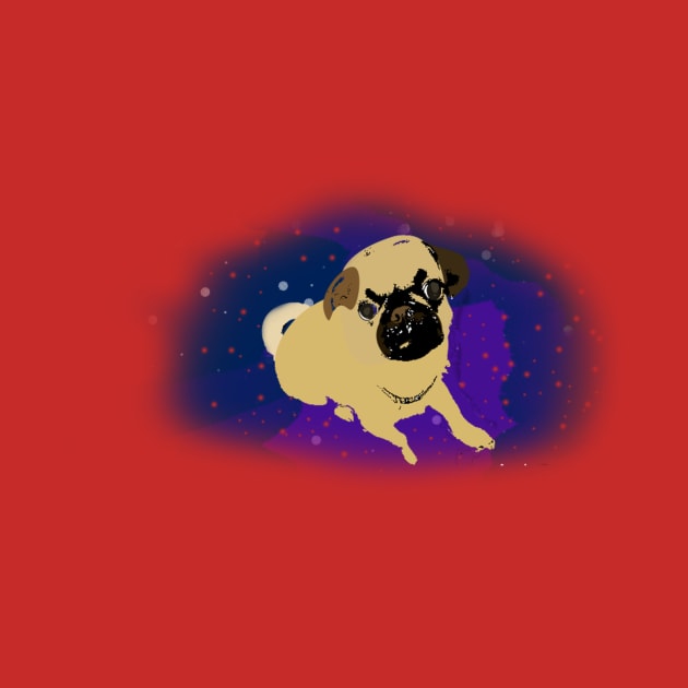 Cosmic Pug by k1ownkid