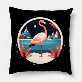 Flamingo Flock Sunset, Love Flamingos Pillow
