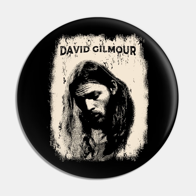 Vintage Distressed David Gilmour Pin by Yopi