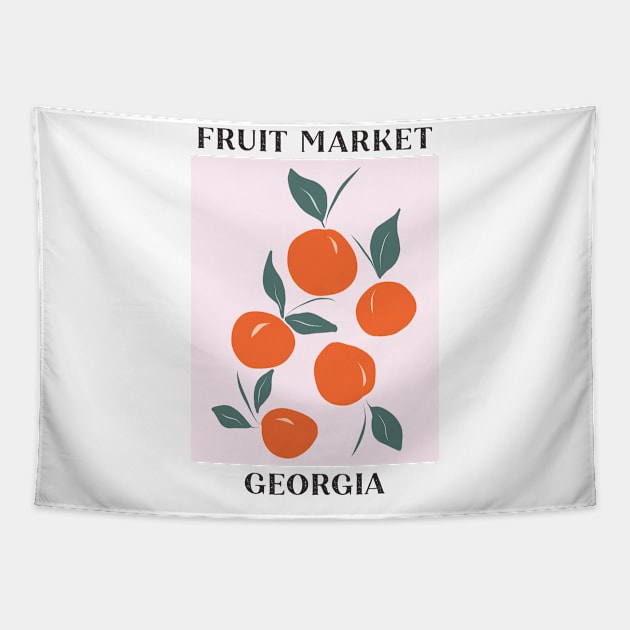 Fruit Market Georgia Peach Tapestry by hwprintsco