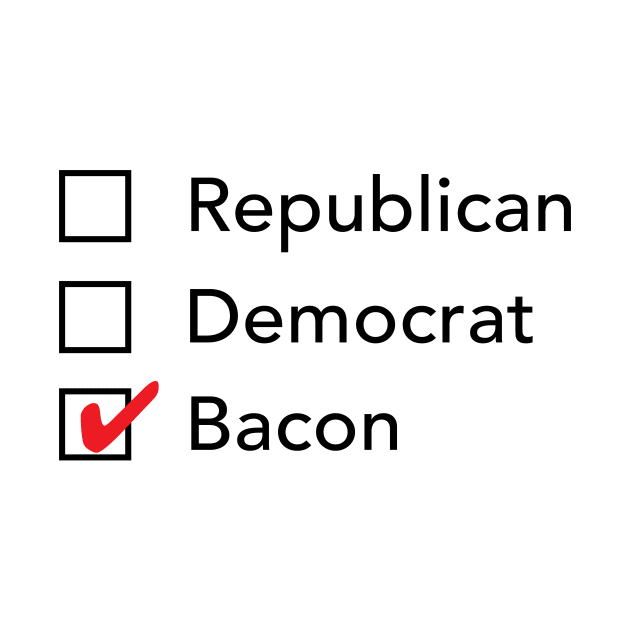 Republican Democrat Bacon by zubiacreative