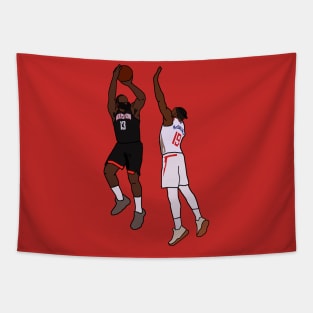 James Harden Stepback Houston Rockets Tapestry