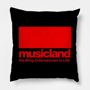 Musicland Record Store Pillow