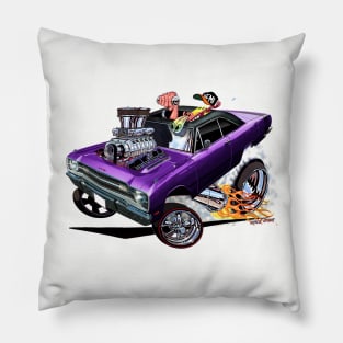 BULLSEYE 1969 Dart  Plum Crazy Purple Pillow