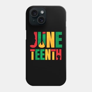 African Heritage Freedom Day Logo Juneteenth Phone Case