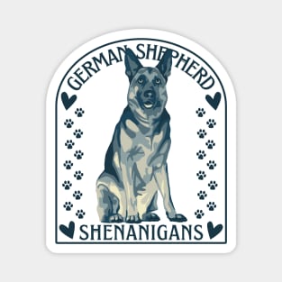 German Shepherds Shenanigans Magnet