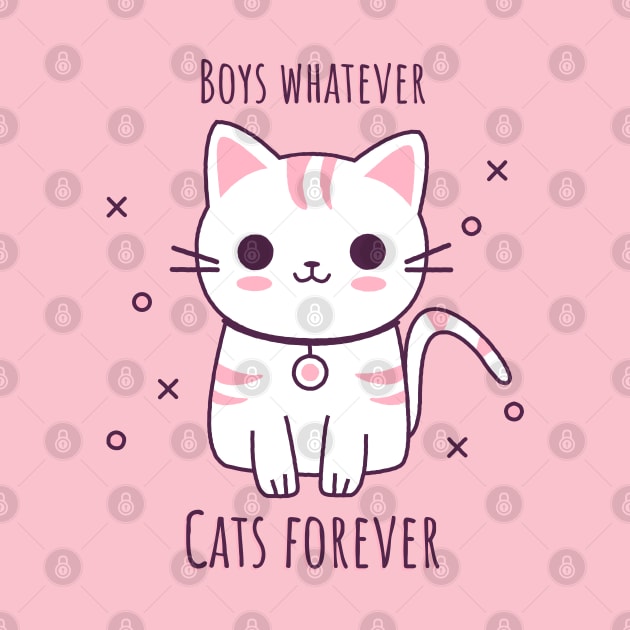 Boys Whatever Cats Forever by Starry Axis