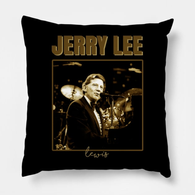 Jerry Lee Legend Pillow by xalauras studio