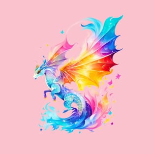 Sea Ddragon In Watercolor Style T-Shirt