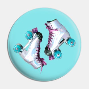 Retro Roller Skates Pin