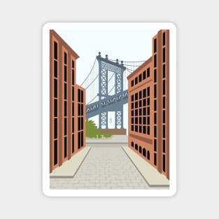 Manhattan Bridge, DUMBO, Downtown Brooklyn, NYC Magnet