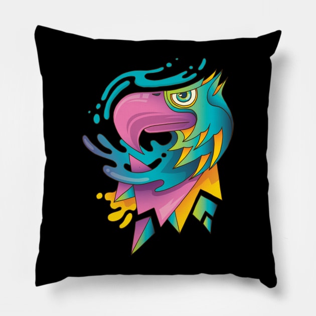 Seahawk Pillow by mobiiart