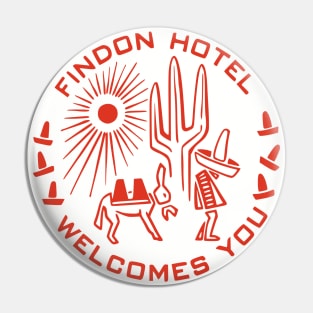 Vintage Travel Matchbook Findon Hotel Welcomes You Vintage Matchbook TexMex Arizona New Mexico Retro Southwest Burro Cactus Sombrero Pin