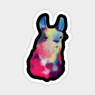 Cute Galactic Llama Space Exploration Lama Magnet