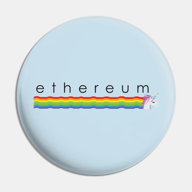 Ethereum unicorn Pin by mangobanana