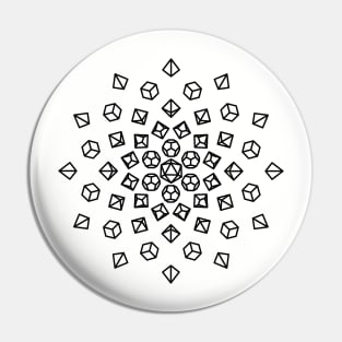 Exploding Polyhedral Dice Pin