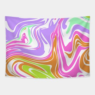 Colorful Swirl Liquid Wave Tapestry