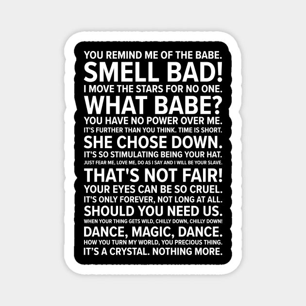 Labyrinth Quotes Magnet by barberdesigniow