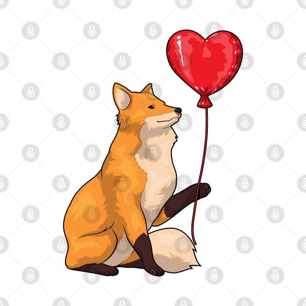 Fox Heart Balloon by Markus Schnabel