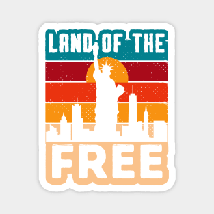 4th July Land of the Free Magnet