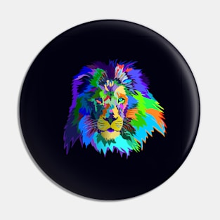 Colorful Lion Pin