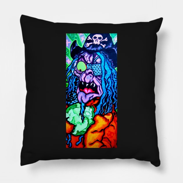 Zombie Chow Pillow by Jacob Wayne Bryner 