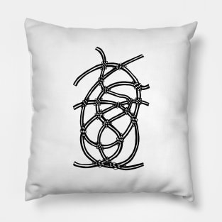 Checkerboard Curves Pillow