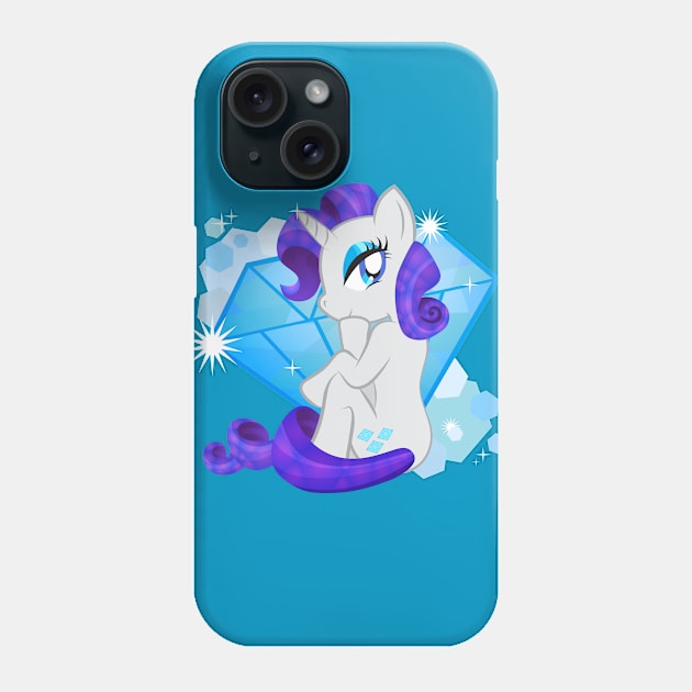 The Rarest Gem - Rarity Phone Case by LunaAndromeda