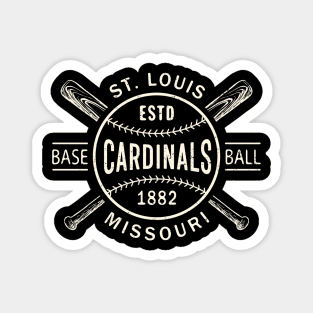 St. Louis Cardinals Bats & Ball by Buck Tee Magnet