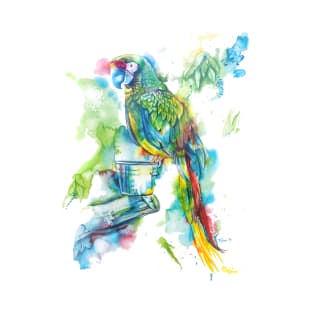 Parrot on a Bucket T-Shirt