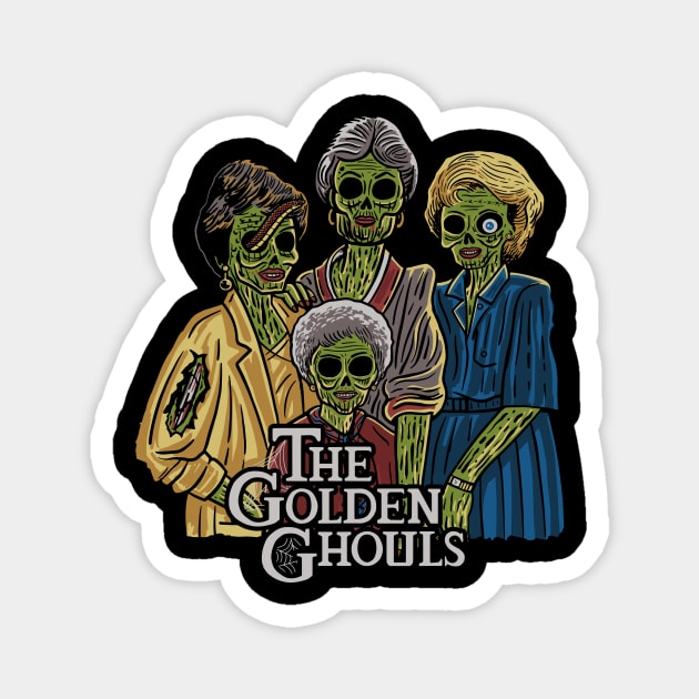 The Golden Ghouls Magnet by ibyes