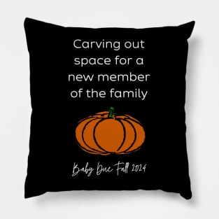 Pumpkin Baby Announcement (White Fall 2024) Pillow