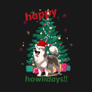 Happy Husky Howlidays! T-Shirt