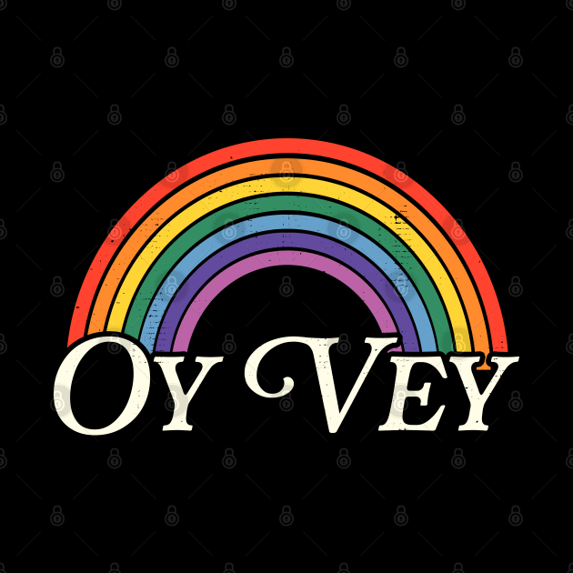 Oy Vey Rainbow by darklordpug