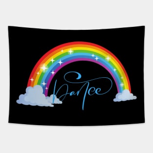 Rainbow Dance Gift for girl boy child tween teen dancer Tapestry