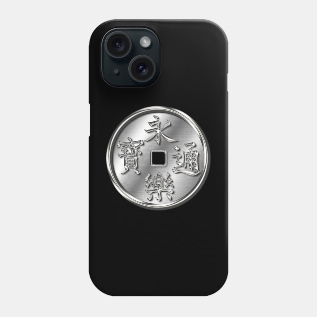 Oda Clan Kamon Silver Chrome Phone Case by Takeda_Art