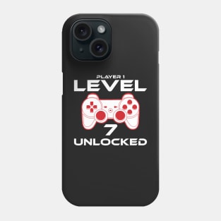 Level 7 Unlocked 7th Birthday Gamer Gift Phone Case