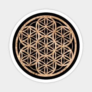 Gold Geometric Glyph Mandala Sigil Rune Sign Seal  -  233 Magnet