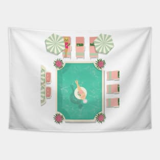 Palm Beach Pool Tapestry