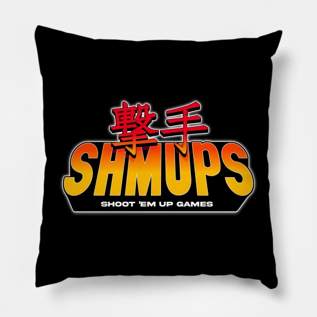 Shmups - Shoot 'em up Games Pillow by Issho Ni