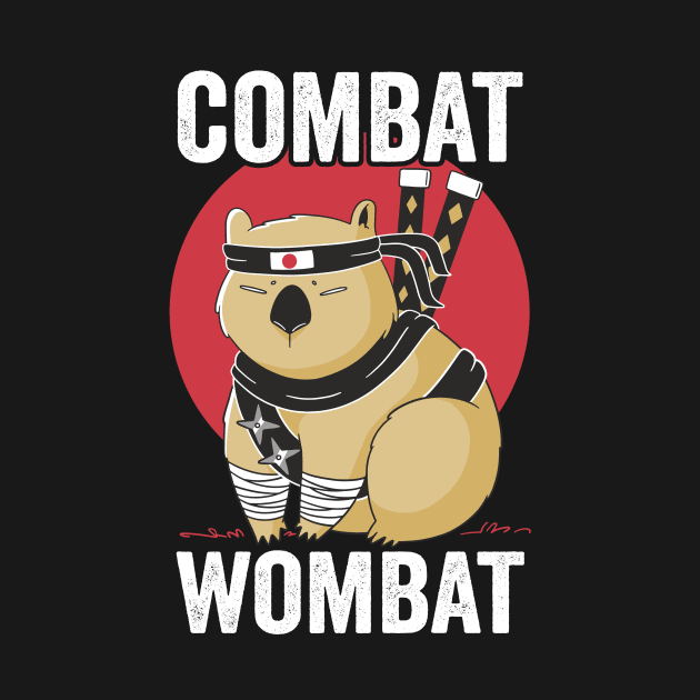 Combat Wombat Funny by Visual Vibes