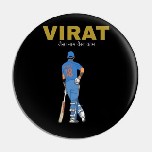 Virat Kohli design Pin