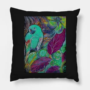 TROPICAL PARROT DECO POSTER MACAW ART PRINT Pillow